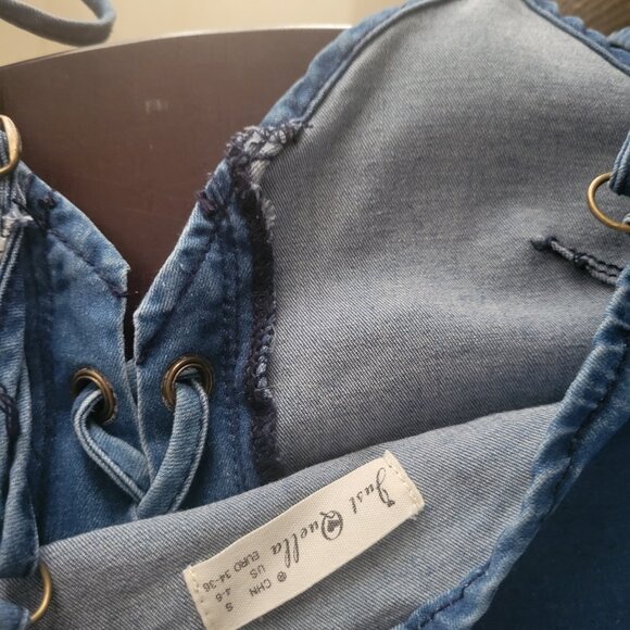 Small Sexy Demin Dress - Mini Bodycon - Picture 7 of 10